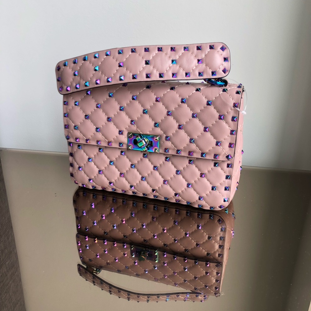 Pink studded Valentino bag